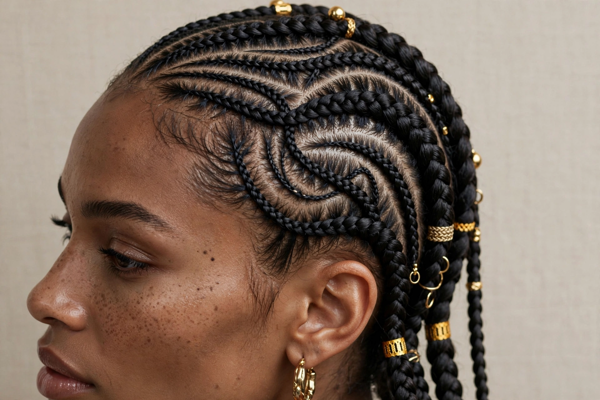 Luxury cornrow braids